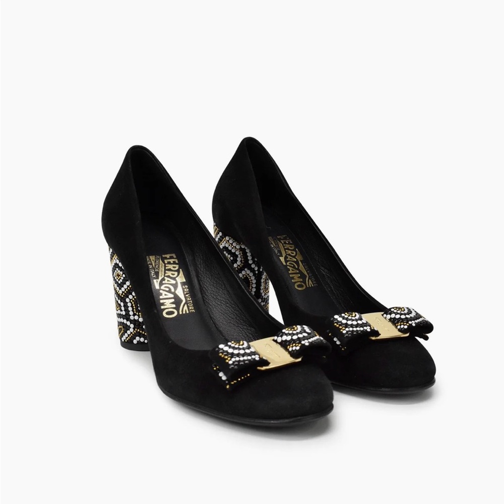 Salvatore Ferragamo Vara Bow, Eva Mosaic Pump